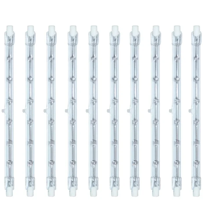 10 x Halogenstab 1000W 254mm Halogen 1000 Watt Stab Leuchtmittel warmweiß dimmbar