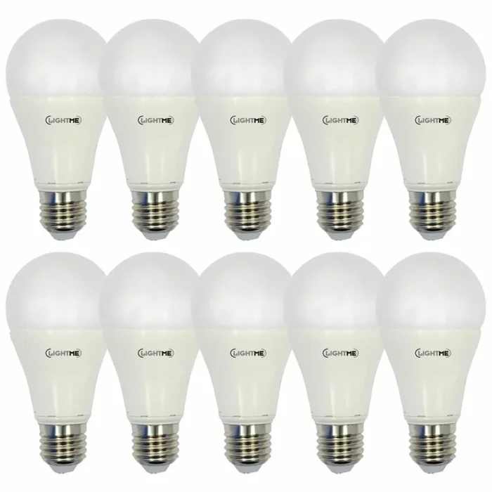 10 x LightMe LED Classic Birnenform 12W = 75W E27 1055lm warmweiß 2700K