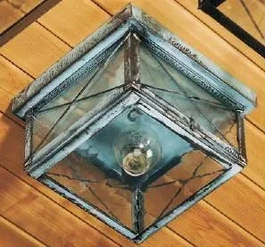 1121SX Brass Traditions Medium Outdoor Flush Mount Fixture