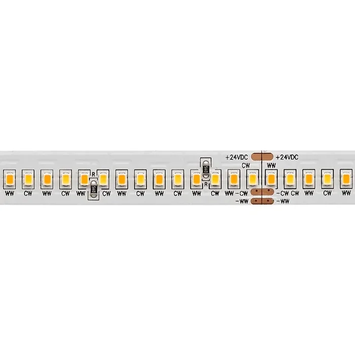 20W/m TW LED-Streifen 5000-2700K 5m 288LED/m IP20 24V 2260lm, Tunable White LED-Lichtstreifen