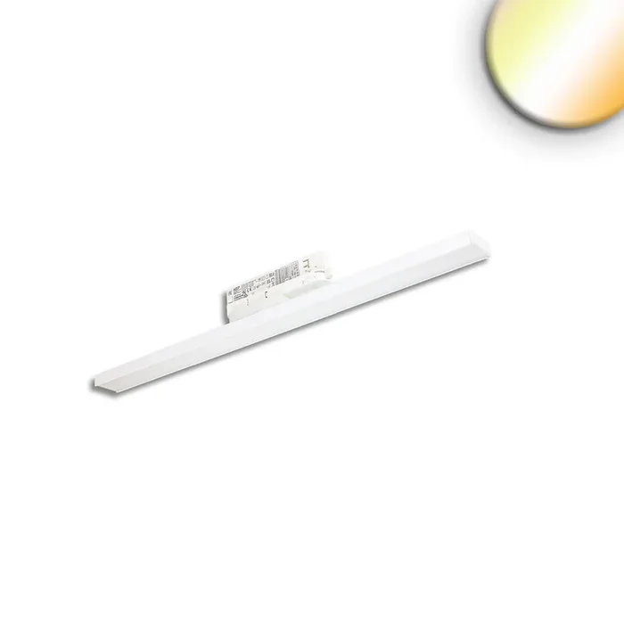 3-Phasen LED Linearleuchte prismatisch, 60cm, 32W 3000/3500/4000K (CCT Switch), CRI90, dimmbar, wei�