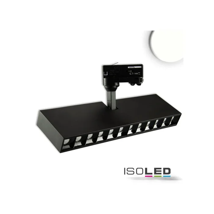 3-Phasen Raster-Schienen-Strahler, 35W, 45°, schwarz matt, 4000K