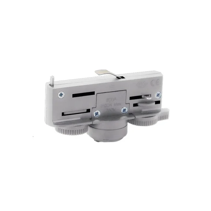 Adapter f�r 3-Phasen-Stromschiene, silber