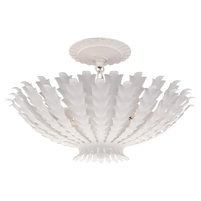 AERIN Hampton Mini Chandelier in Plaster White Ceiling Light W16.75″ x H8″ARN 4011PW
