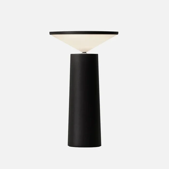 Akku-LED Tischleuchte COCKTAIL, IP20, 3.5W 2700K, CRi >90, Kopf verstellbar, mit Touch-Dimmer (4-stufig), Schwarz