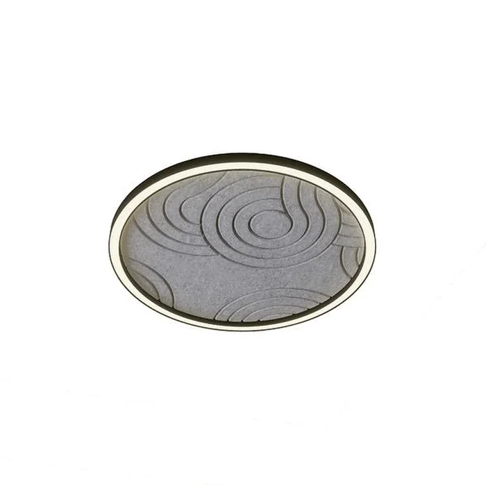 Akustik-Element SILENTIUM f�r LED Pendel-Ringleuchte BIRO40 (� 100cm / 10cm, direkt ), STRUKTUR, rund, � 89cm, grey