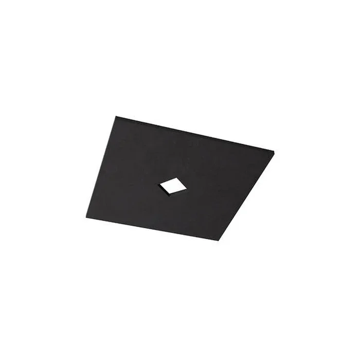 Akustik-Element SLENTIUM, GLATT, eckig, 89.5 x 89.5cm / innen 15 x 15cm f�r Einbauleuchte, inkl. Abh�ngung, charcoal