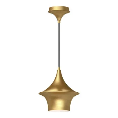 Alora Emiko One Light Pendant in Brushed Gold – PD523009BG