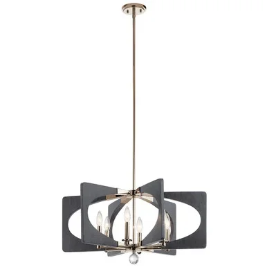 Alscar Six Light Chandelier (44360DWG)
