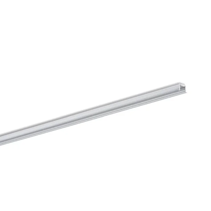 Aluminium Fl�gelprofil SMALL FLOOR WING FLAT F 27/11 1M, grau, Abdeckung wei� matt