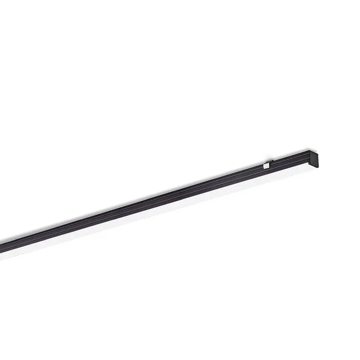 Aluminium Miniprofil XSMALL U F 12/12 2M, schwarz, Abdeckung wei� matt