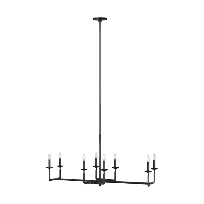 Ansley Linear Chandelier Contemporary/ Modern 14.625″ Width 22″ Height Steel in Aged IronF3292/8AI