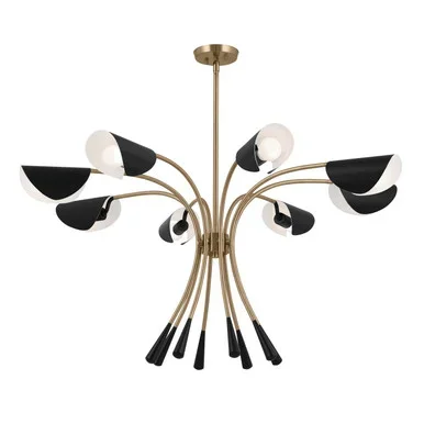 Arcus Eight Light Chandelier (52560CPZBK)