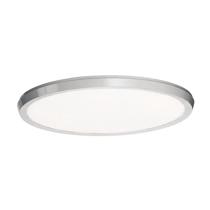 Argo 15in LED Round Flush Mount 3-CCT 2700K-3000K-3500K Set to 2700K in Brushed NickelFM-4215-27-BN