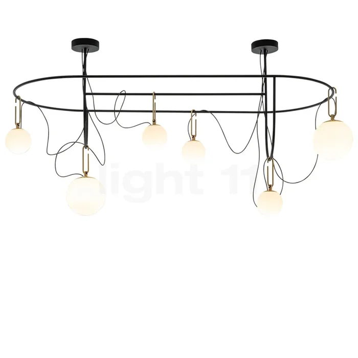 Artemide nh S5 Elliptic Sospensione 6-flammig