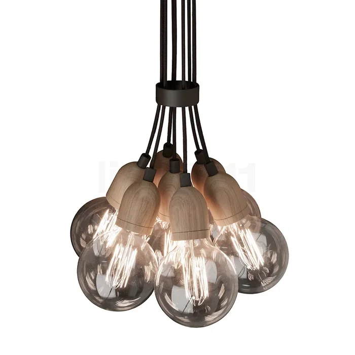 B.lux Ilde Wood Pendelleuchte 7-flammig