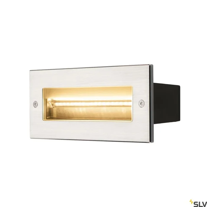 Baksteen, buitenwandinstallatielamp, LED, 3000K, roestvrij staal, 230V, IP67, 850Lm, 10W