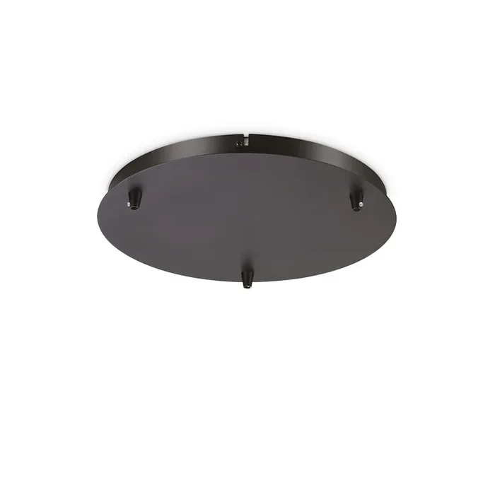 Baldachin, rund, � 30cm, 3-fach, schwarz