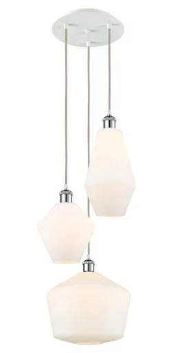 Ballston Three Light Pendant (113B-3P-WPC-G651-MU)