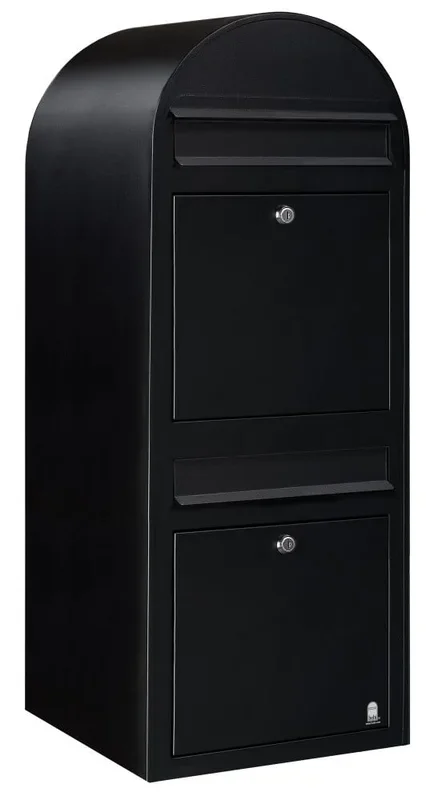 Bobi – Briefkasten Duo 9005 Strukturiertes Schwarz