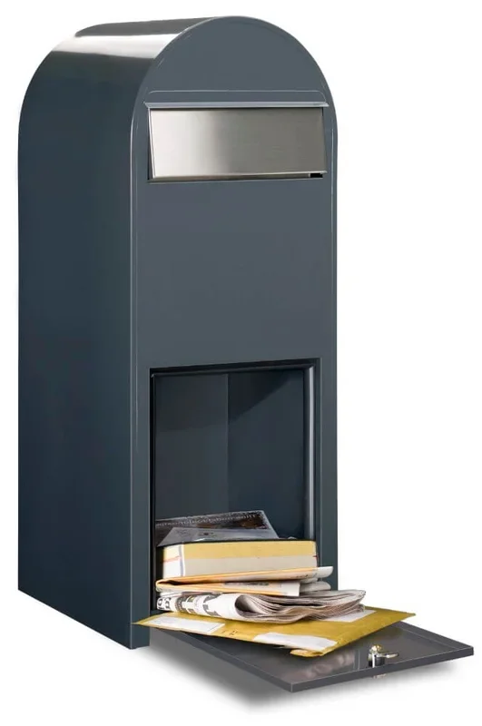 Bobi – Briefkasten Jumbo 7016 i Dunkelgrau