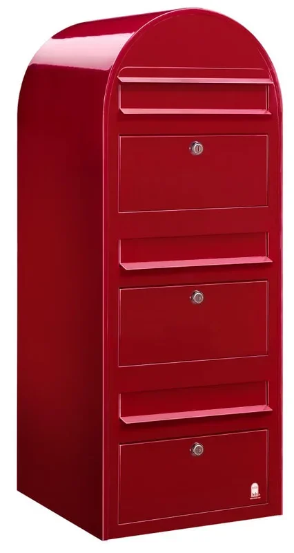Bobi – Briefkasten Trio 3001 Hellrot