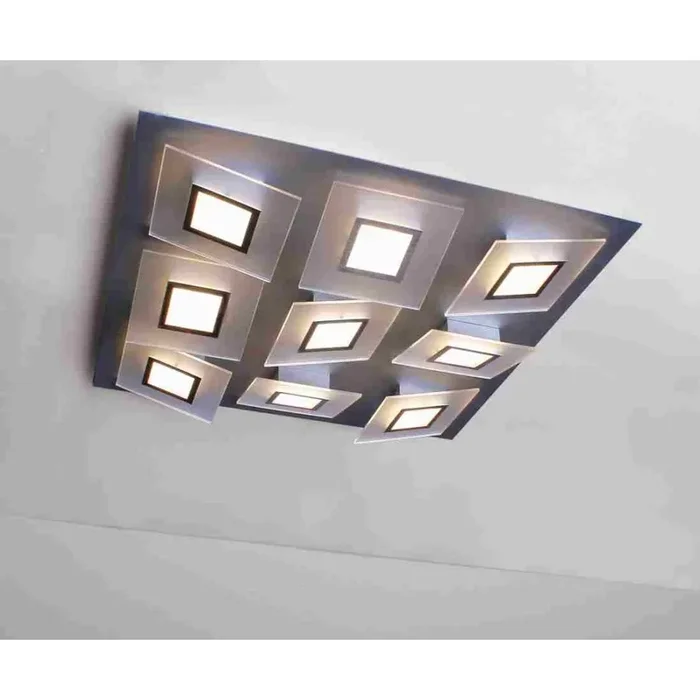 Bopp FRAME Deckenleuchte LED Aluminium, 9-flammig