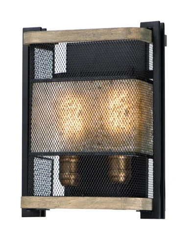 Boundry Two Light Wall Sconce (27562BKBWAB)