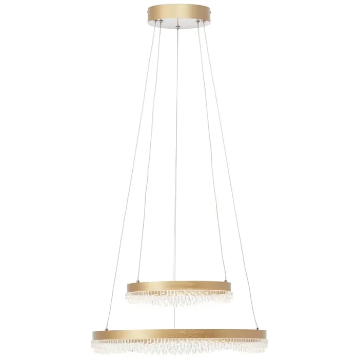 Brilliant Aurora Pendelleuchte LED Gold, 1-flammig, Fernbedienung