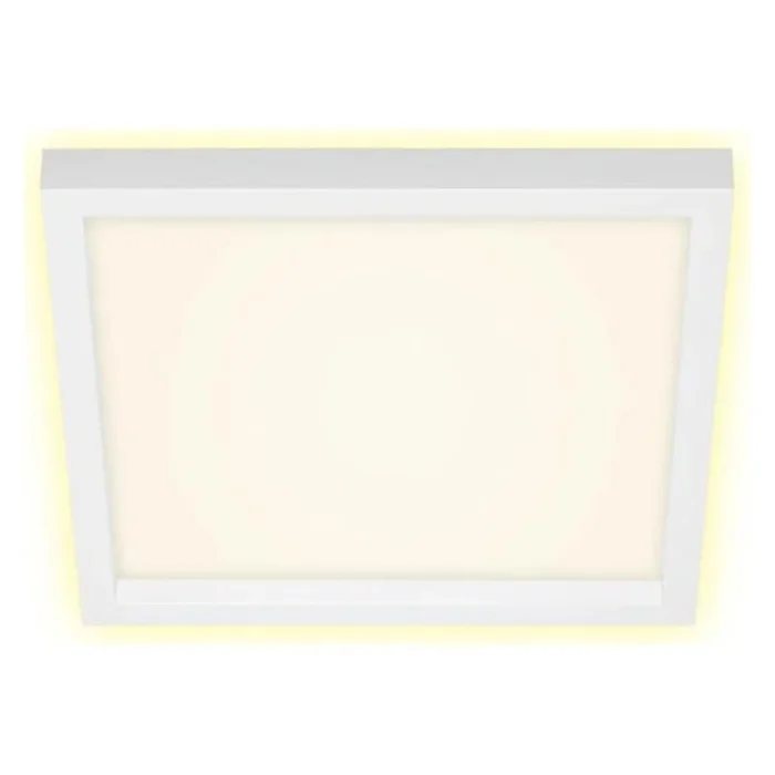 Briloner LED Deckenleuchte Aufbaupanel Cadre Weiß 30cm 18W 2400lm warmweiß 3000K Backlight
