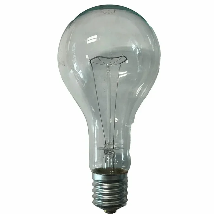 Calex Glühbirne A100 Birnenform 500W E40 klar 130V stoßfest warmweiß dimmbar Sonderspannung