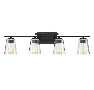 Calhoun Four Light Bath Bar (8-1020-4-BK)
