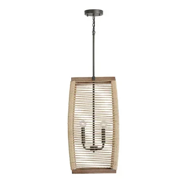 Capital Lighting Jacob Four Light Foyer in Grey Wash and Grey Iron – 540341YG