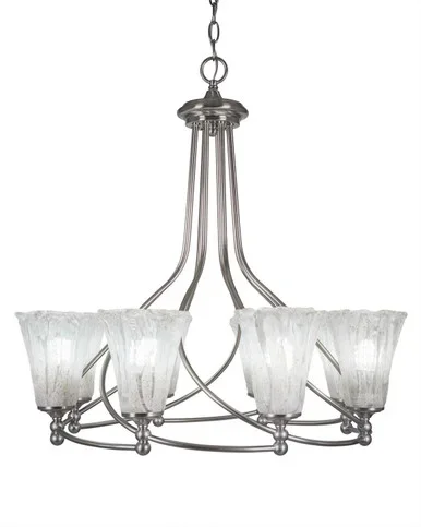 Capri Eight Light Chandelier (908-BN-729)
