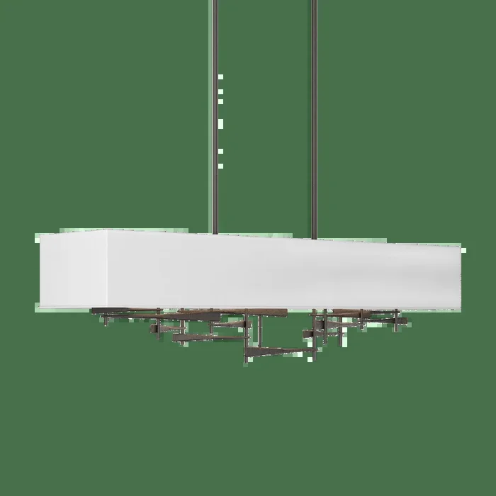 Cavaletti Pendant – Oil Rubbed Bronze – Natural Anna Shade
