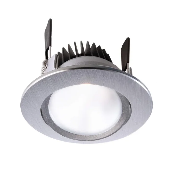 COB 68 CCT LED 8W plafondlamp Zilver geborsteld rond Ø7,8 cm 2700-6500K Dimmable
