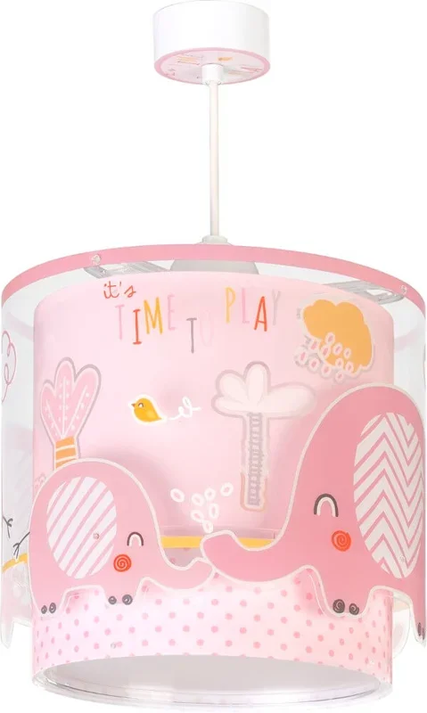 Dalber – Kinderzimmer-Hängelampe Little Elephant Rosa