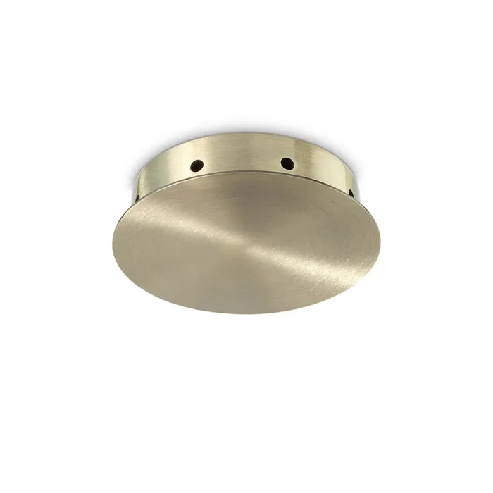 Deckenbaldachin MAGNETICO, 8-fach, magnetische Blende, rund, � 15cm / H 3.5cm, messing