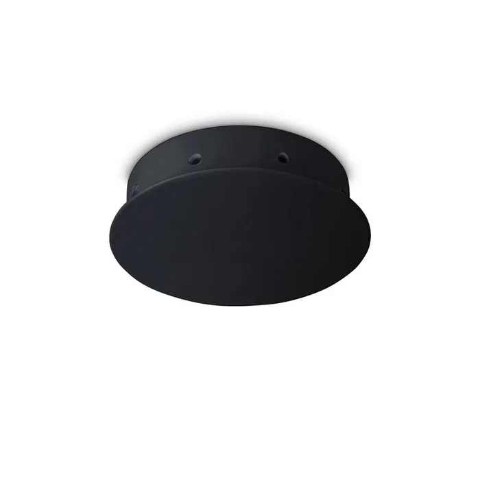 Deckenbaldachin MAGNETICO, 8-fach, magnetische Blende, rund, � 15cm / H 3.5cm, schwarz