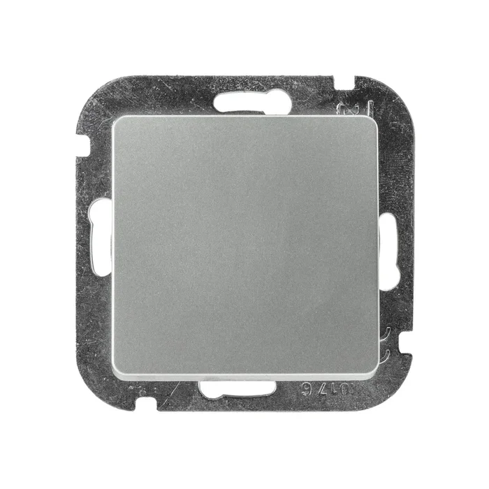 DELPHI Wechsel-Schalter, UP, silber 250V~/ 10A, Steckanschluss, ohne Rahmen