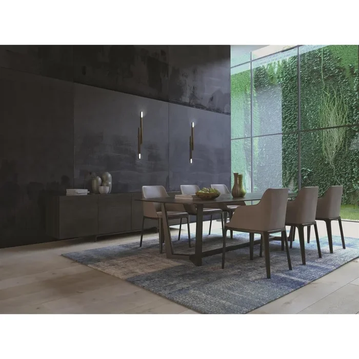 Design Wandleuchte Zen 2-flammig 90 cm goldfarben