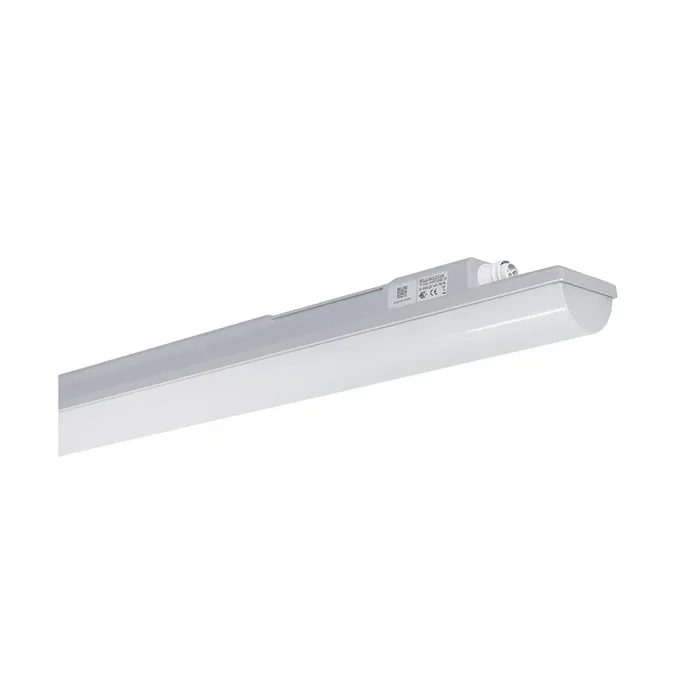 DOTLUX LED-Feuchtraumleuchte HIGHFORCEabs IP66/IP69 1455mm 27W 4000K IK06 2×5-polig durchverdrahtet inklusive Endkappe
