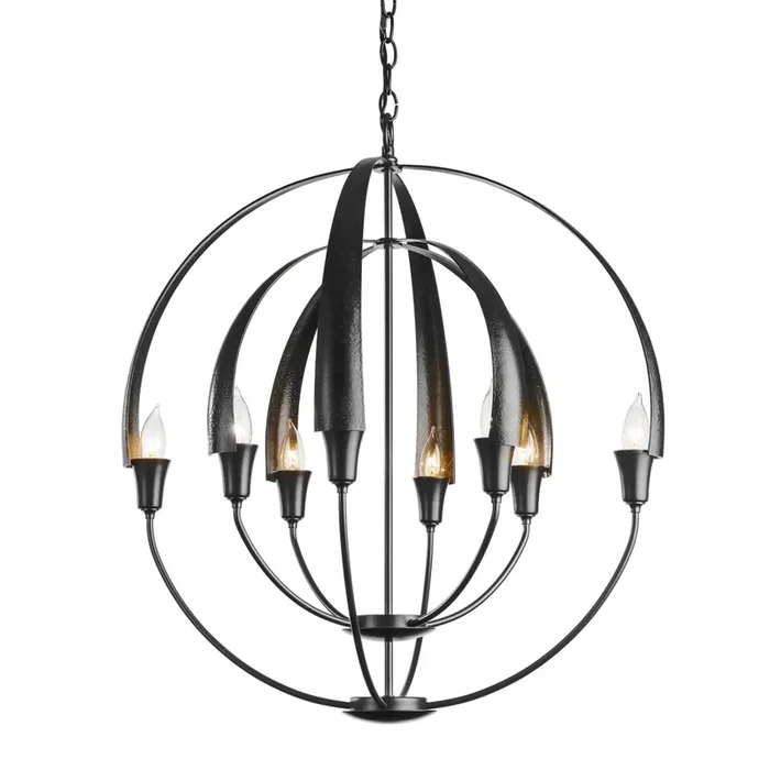 Double Cirque Chandelier 8-Light in Black104205-SKT-10