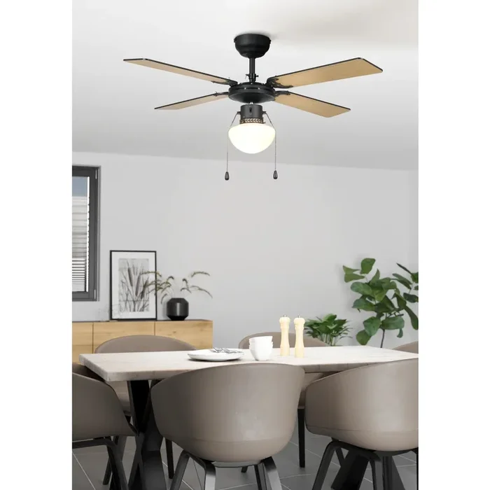EGLO FORTALEZA Deckenventilator Schwarz