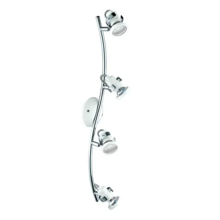 Eglo LED Deckenleuchte Tukon 3 Chrom 12W GU10 1000lm warmweiß 3000K schwenkbar