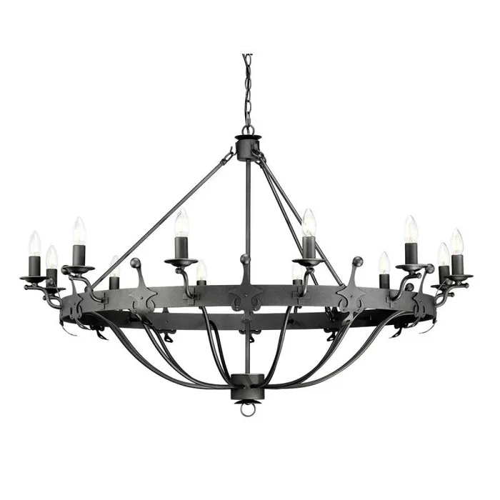 Elstead Lighting WINDSOR WINDSOR12-GR Kronleuchter 12x60W/E14