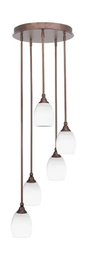 Empire Five Light Pendalier (2145-BRZ-4021)