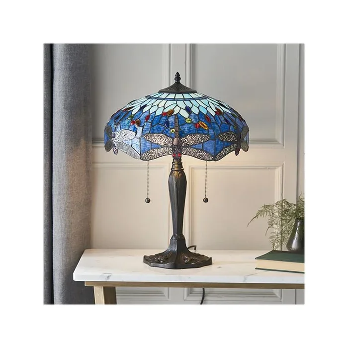 Endon DRAGONFLY BLUE 64089 Tischleuchte 2x60W/E27 IP20