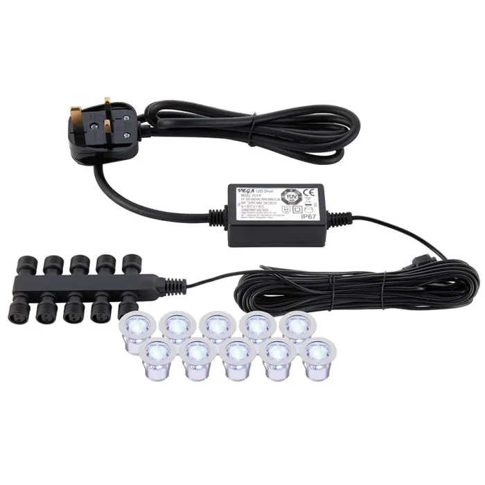 Endon IKON ROUND 13890 Einfahrtbeleuchtung 10×0.45W/LED IP67