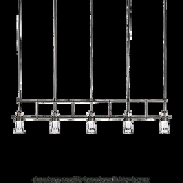 Erlenmeyer 5-Light Pendant – Soft Gold